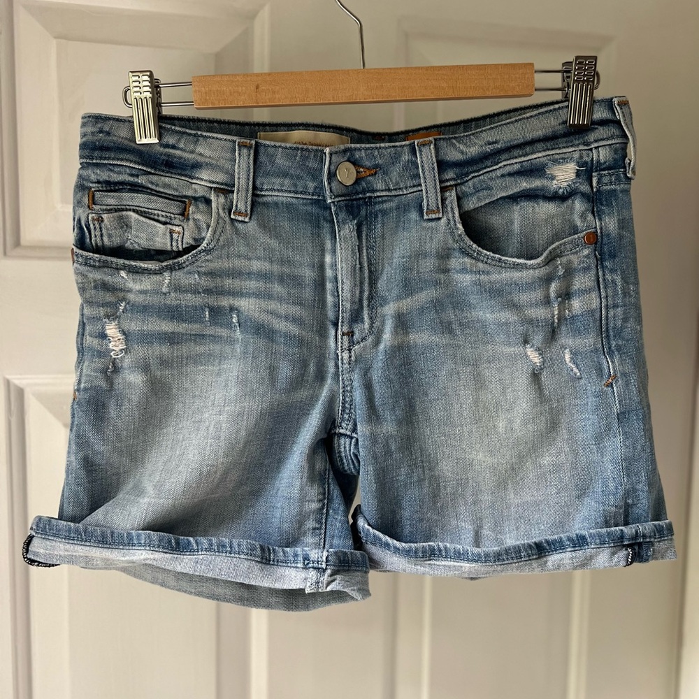 *3/20* Pilcro and the Letterpress Light Blue Distressed Denim Shorts